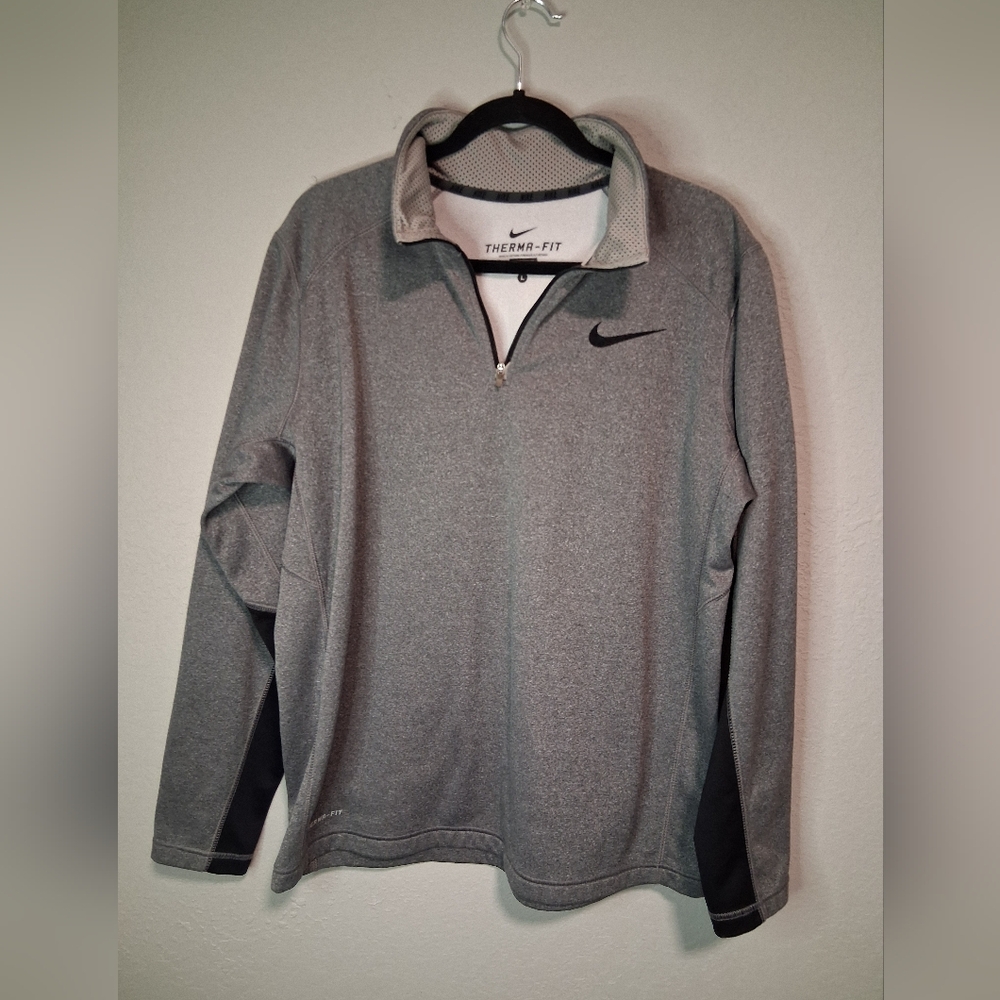 Nike Thermafit Lightweight Men's Pullover Grey Sweatshirt Size L
